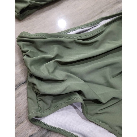 Grace Tempt Green High Waisted Bikini Set Small - Picture 6 of 10